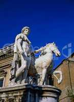 Sculpture on Piazza del Campidoglio, Rome