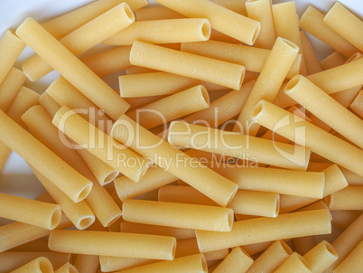 Ziti pasta detail