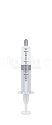 Syringe isolated on white