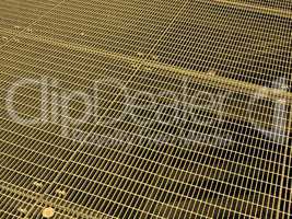 Stainless steel grid mesh sepia