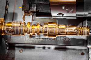 Metalworking CNC milling lathe machine.