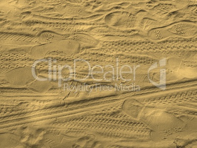 Sand picture sepia