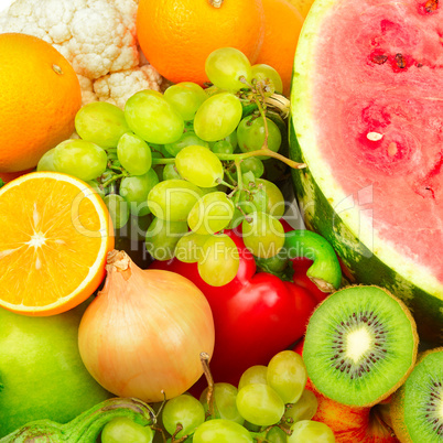 Fresh fruits and vegetables