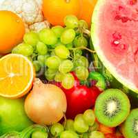 Fresh fruits and vegetables