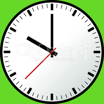 Clock icon, Vector illustration, flat design EPS10