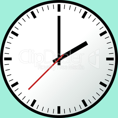 Clock icon, Vector illustration, flat design EPS10