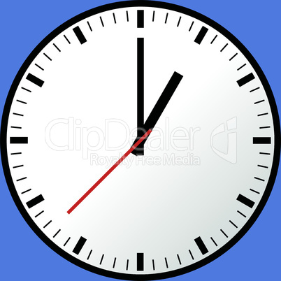 Clock icon, Vector illustration, flat design EPS10