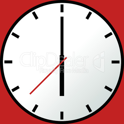 Clock icon, Vector illustration, flat design EPS10