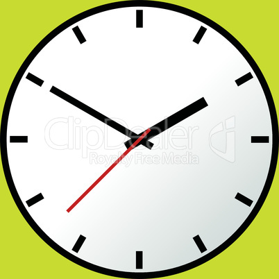 Clock icon, Vector illustration, flat design EPS10