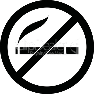 No smoking, cigarette prohibited symbol. Vector.
