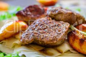 Pork Medallions with Mushed Potato