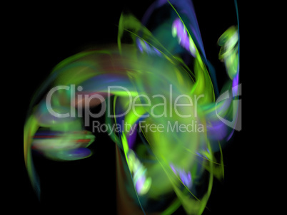 image of one Digital Fractal on Black Color image of one Digital Fractal on Black Color