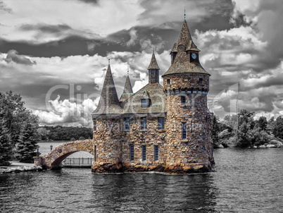 Power House of the Boldt Castle on Ontario Lake, Canada