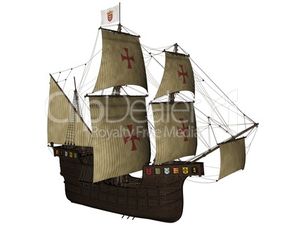 San Buenaventura ship - 3D render