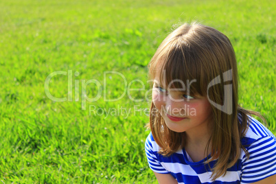 portrait of the girl with amazement