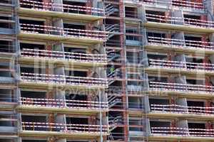 Building Under Construction with Balconies