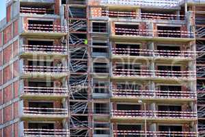 Building Under Construction with Balconies