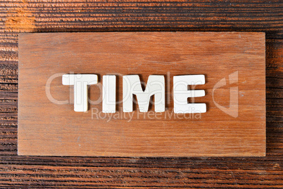 Time Text Buchstaben