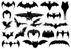 Illustration of different bats