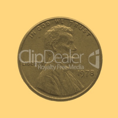 Coin isolated - vintage
