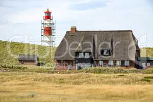 Lighthouse on the island of Sylt, Germany