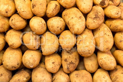Kartoffeln auf einem Marktstand
