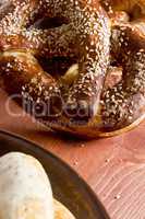 Typical german pretzel