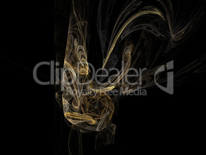 image of one Digital Fractal on Black Color image of one Digital Fractal on Black Color