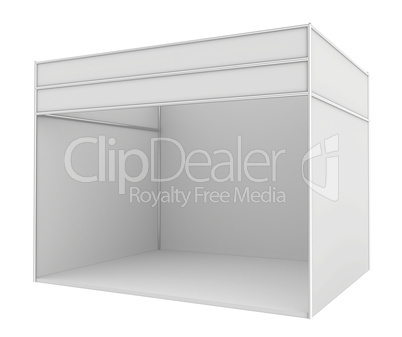 Blank trade exhibition stand