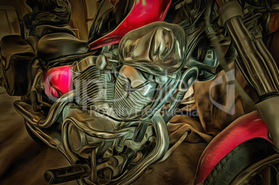 Engine of motorcycle