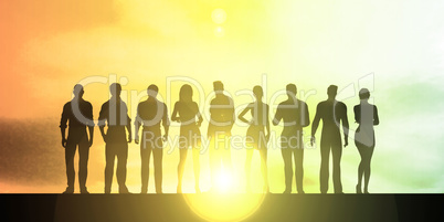 Silhouette of Business People