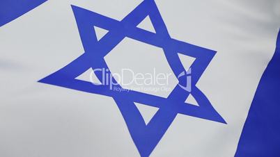 Closeup of Israeli flag