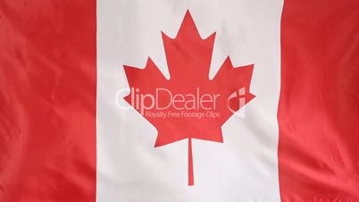 Textile flag of Canada