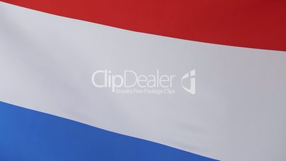 Closeup of the flag of Netherlands