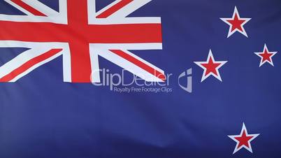 Slow motion of New Zealand flag