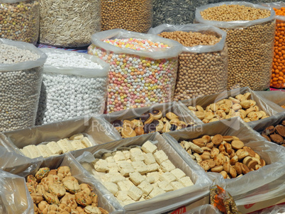 Süßigkeiten auf einem Markt