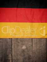 Deutsche Flagge auf Holz