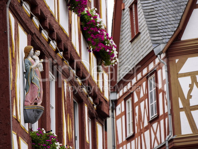 Fachwerkhäuser in der Altstadt von Mainz