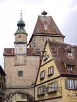 Röderbogen und Markusturm in Rothenburg ob der Tauber