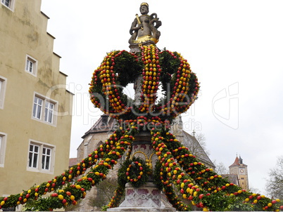 Osterbrunnen in Rothenburg ob der Tauber