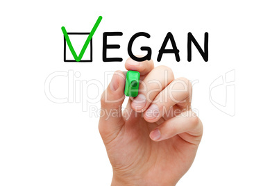 Vegan Check Mark Concept