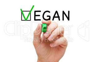 Vegan Check Mark Concept