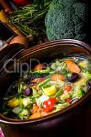 light vegetable soup