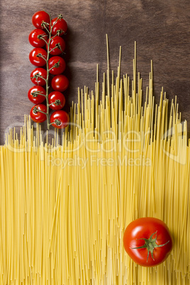 Spaghetti and tomatos