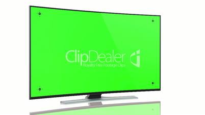 UltraHD Smart Tv with Curved green screen