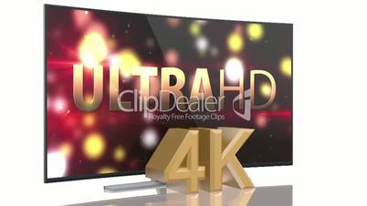 UltraHD Smart Tv with curved screen