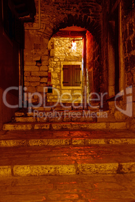 Treppe in Rovinj, Istrien, Kroatien