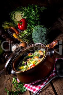 light vegetable soup