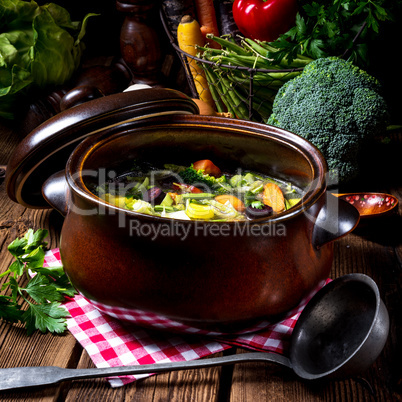 light vegetable soup