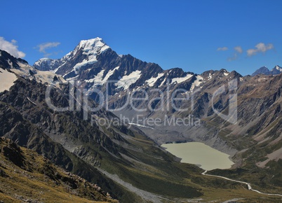 Mt Cook in summer